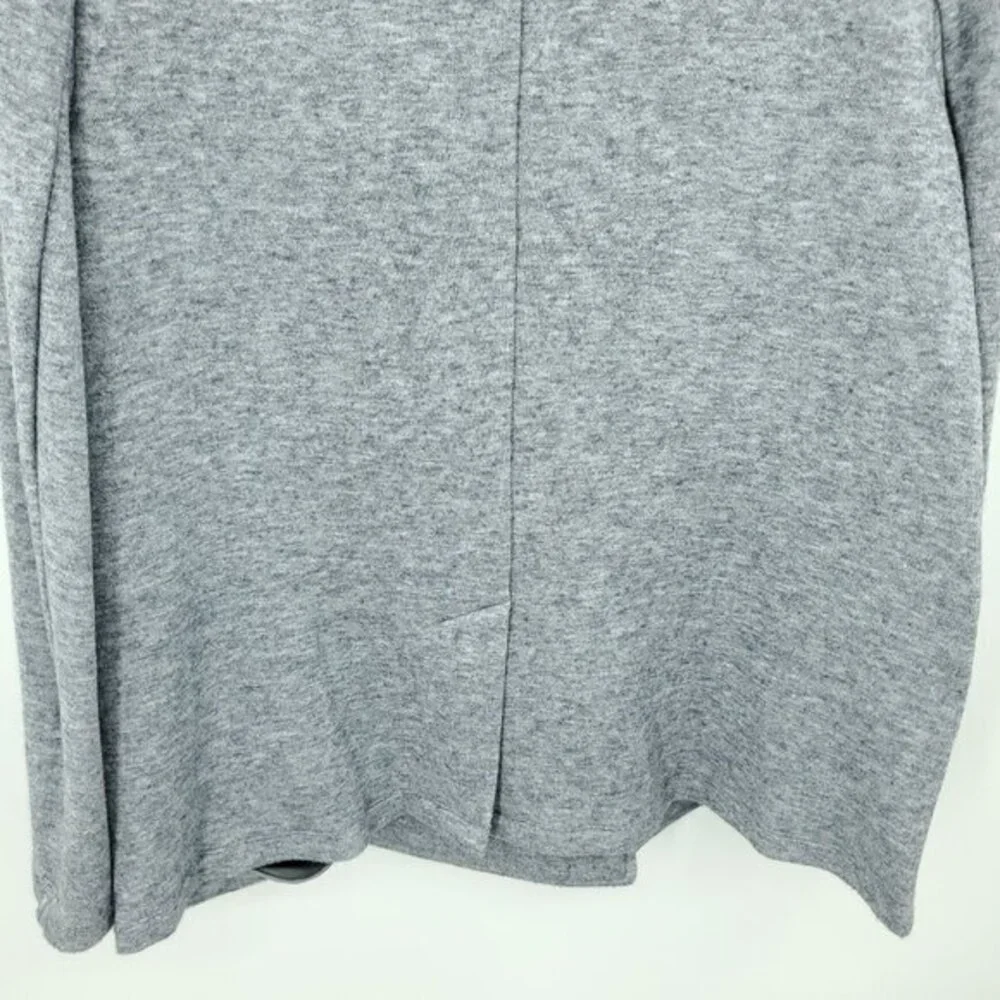 Betabrand LuxeMelange Double Breasted Blazer XL Charcoal Gray